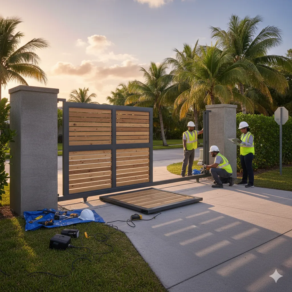 COMPLETE GUIDE TO DRIVEWAY GATE INSTALLATION IN BROWARD COUNTY — XL Fencing