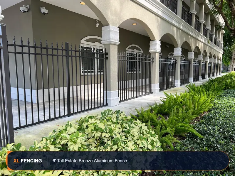 Aluminum fence installation in West Palm Beach, FL
