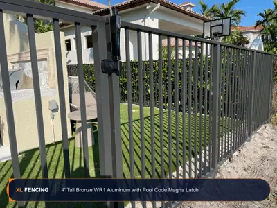 Aluminum Fence Flat Top Palm Beach County FL