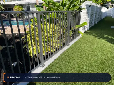 Aluminum Fence Flat Top Palm Beach County FL