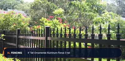 Aluminum Fence Spear Top Black Broward County FL