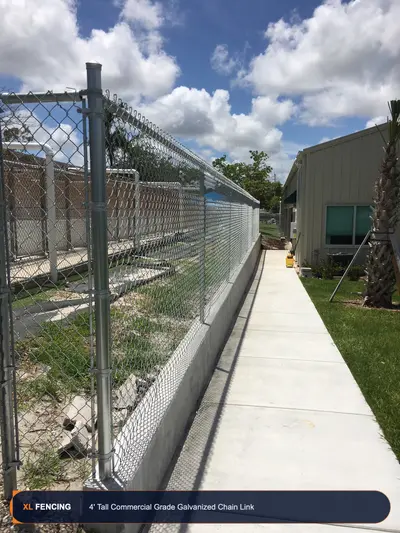 Chain Link Fence Commercial Galv Palm Beach County FL