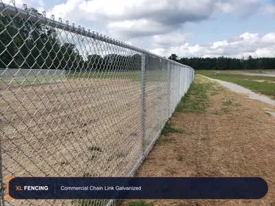 Chain Link Fence Commercial Galvanized Broward County FL