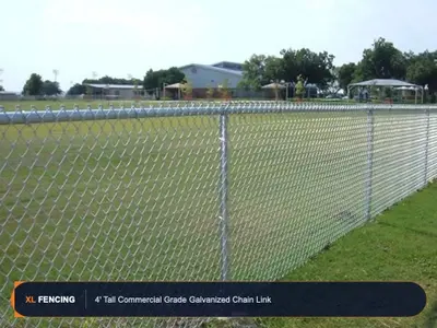 Chain Link Fence Galvanized Galvanized Broward County FL