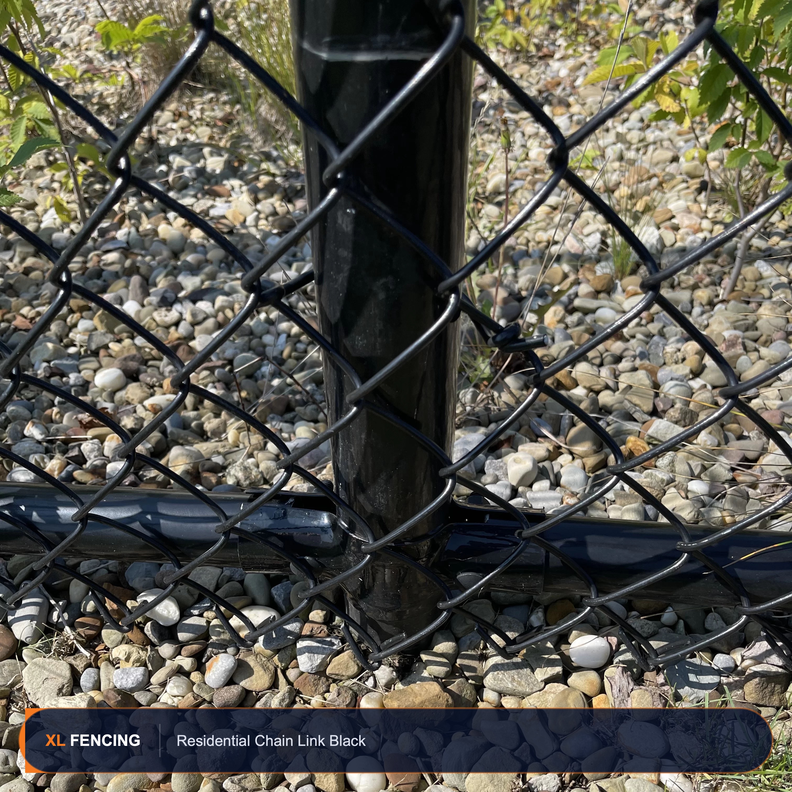 Chain Link Fence Residential Black Broward County FL