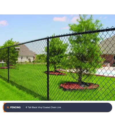 Chain Link Fence Residential Black Palm Beach County FL