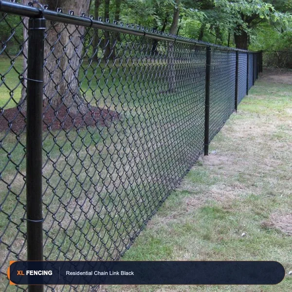 Chain Link Fence Residential Black Palm Beach County FL