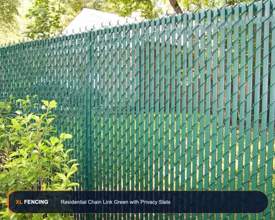 Chain Link Fence Residential Green Palm Beach County FL