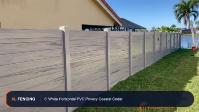 Pvc Vinyl Fence Horizontal Palm Beach County FL