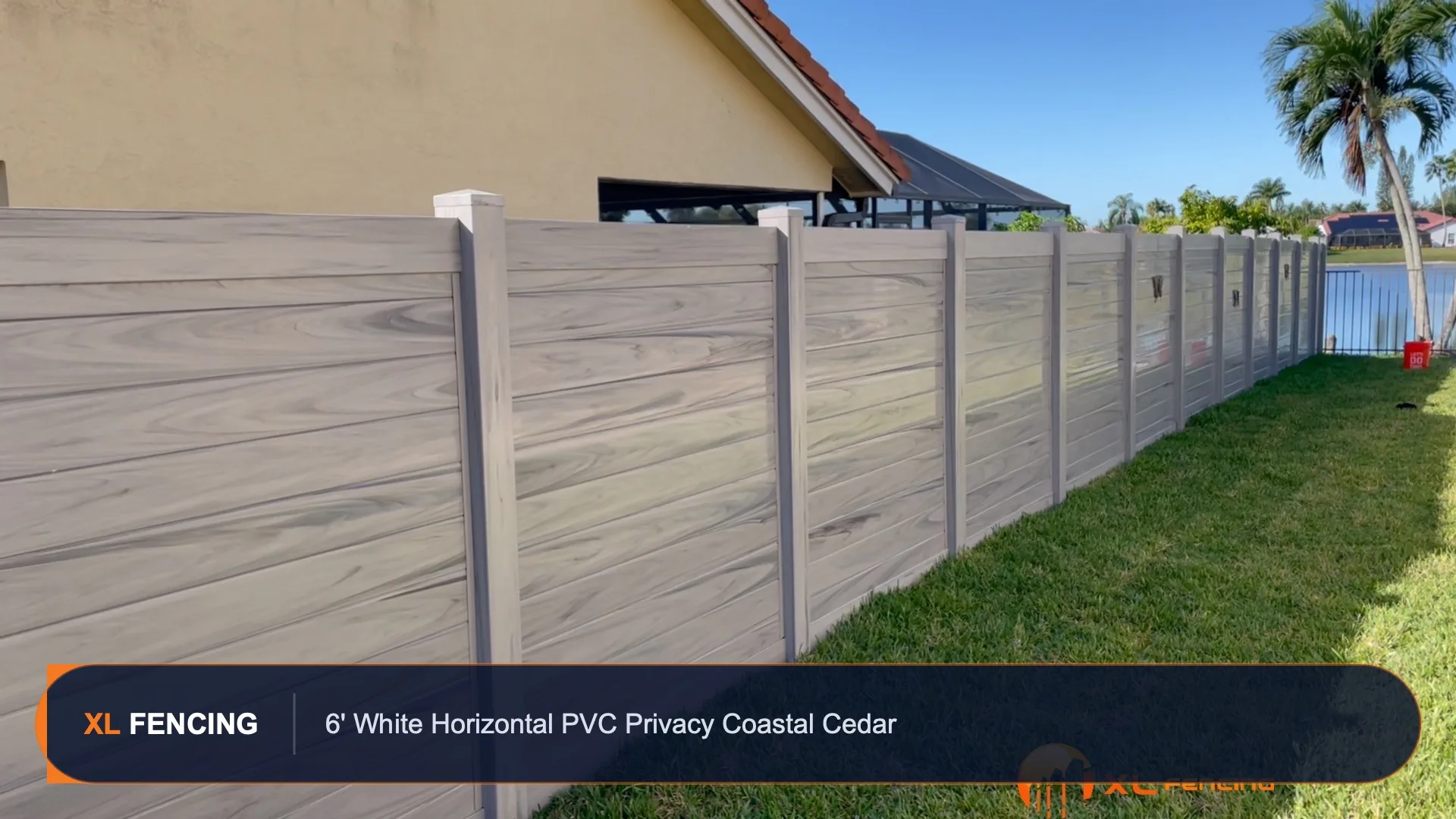 Pvc Vinyl Fence Horizontal Palm Beach County FL