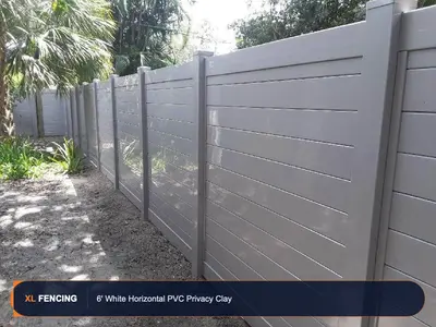 Pvc Vinyl Fence Horizontal Palm Beach County FL