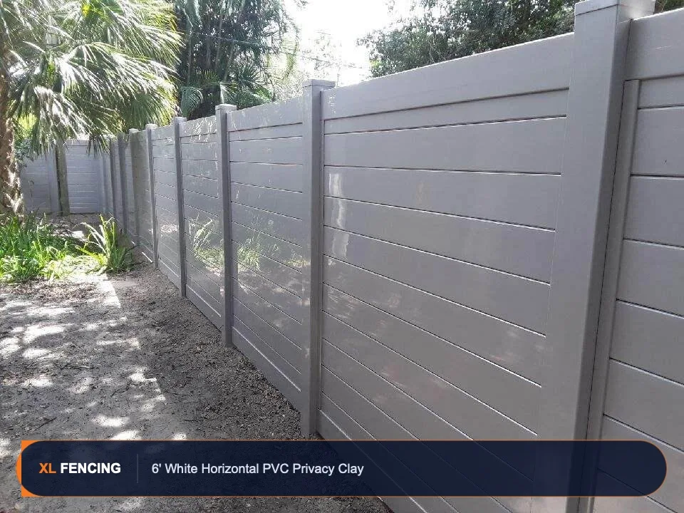 Pvc Vinyl Fence Horizontal Palm Beach County FL