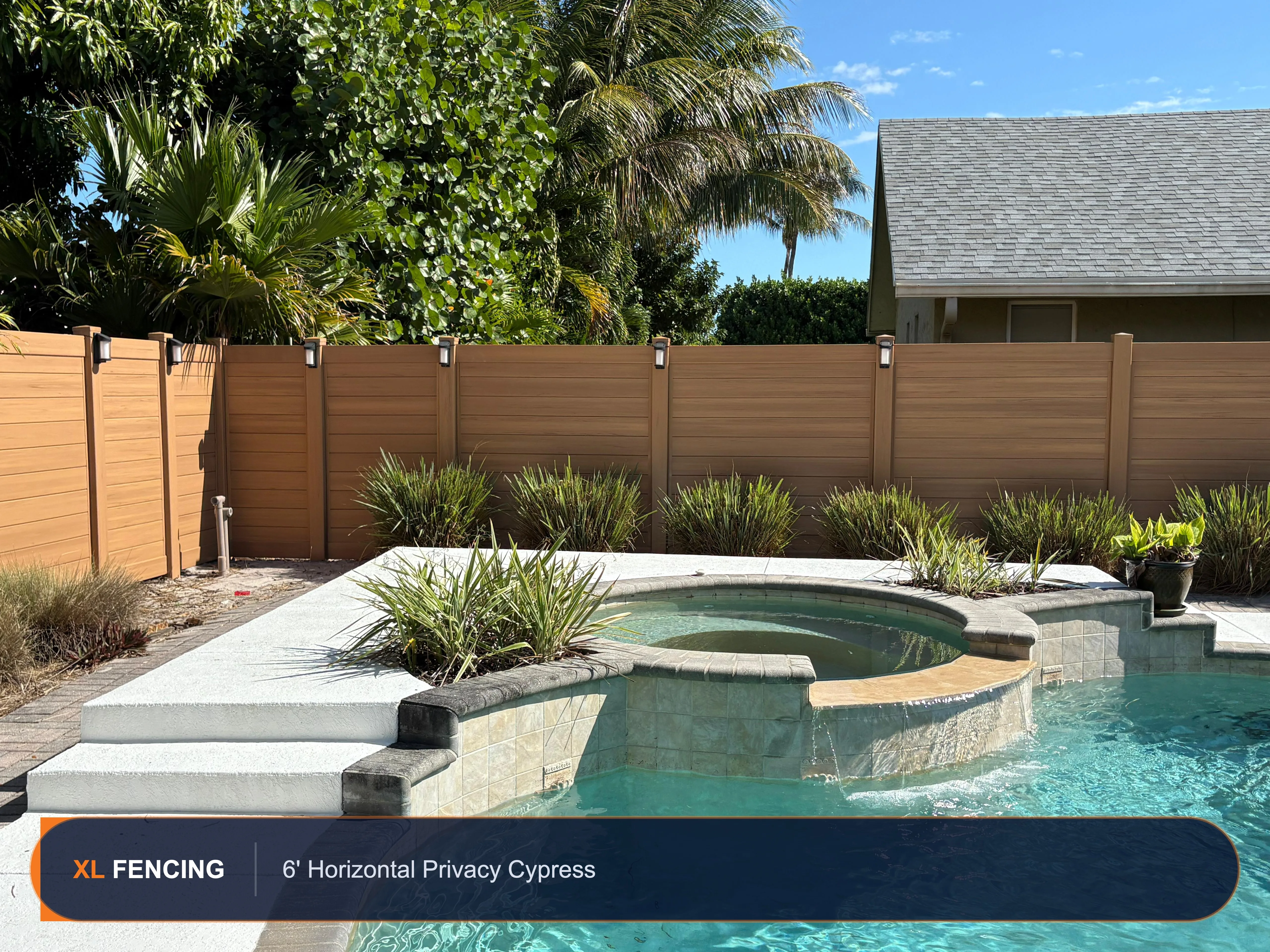 Pvc Vinyl Fence Horizontal Palm Beach County FL