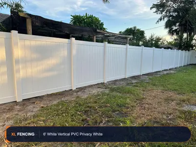 Pvc Vinyl Fence Privacy Broward County FL
