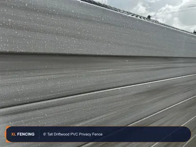 Pvc Vinyl Fence Privacy Driftwood Palm Beach County FL