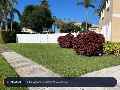 Pvc Vinyl Fence Privacy White Palm Beach County FL