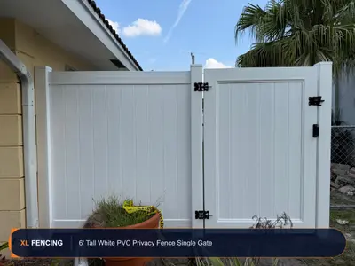 Pvc Vinyl Fence Privacy White Palm Beach County FL