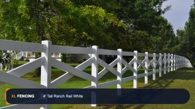 Pvc Vinyl Fence Ranch Rail Palm Beach County FL
