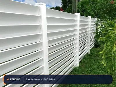 Pvc Vinyl Fence Semi Privacy Broward County FL