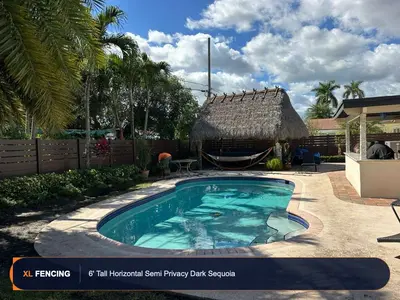 Pvc Vinyl Fence Semi Privacy Broward County FL