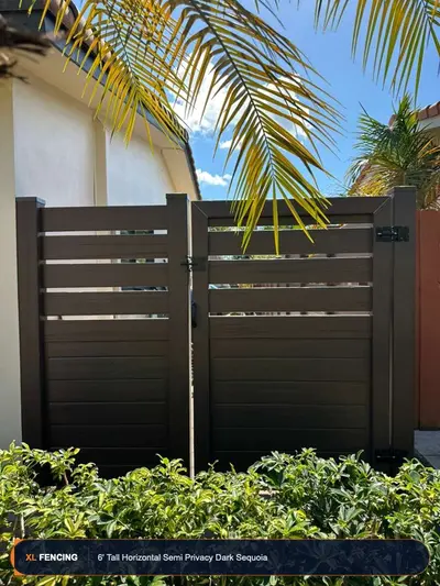 Pvc Vinyl Fence Semi Privacy Palm Beach County FL