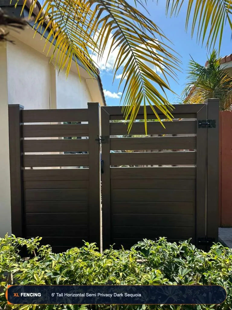 Pvc Vinyl Fence Semi Privacy Palm Beach County FL