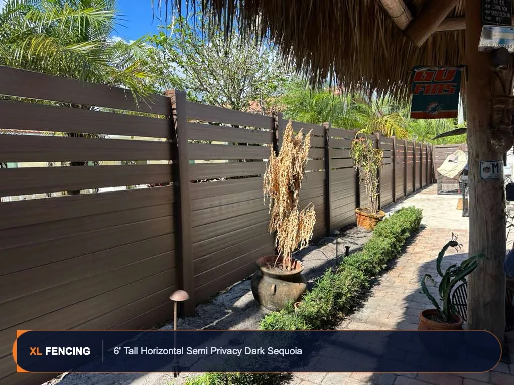 Pvc Vinyl Fence Semi Privacy Palm Beach County FL