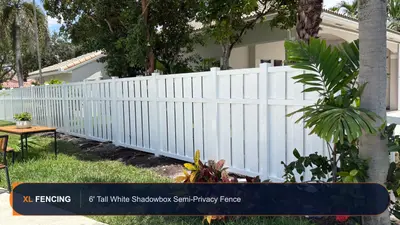 Pvc Vinyl Fence Shadowbox Broward County FL