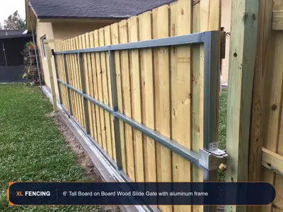 Wood Fence Board On Board Palm Beach County FL
