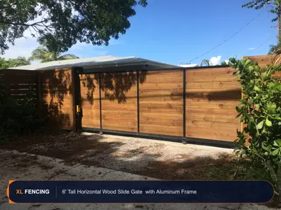 Wood Fence Horizontal Palm Beach County FL