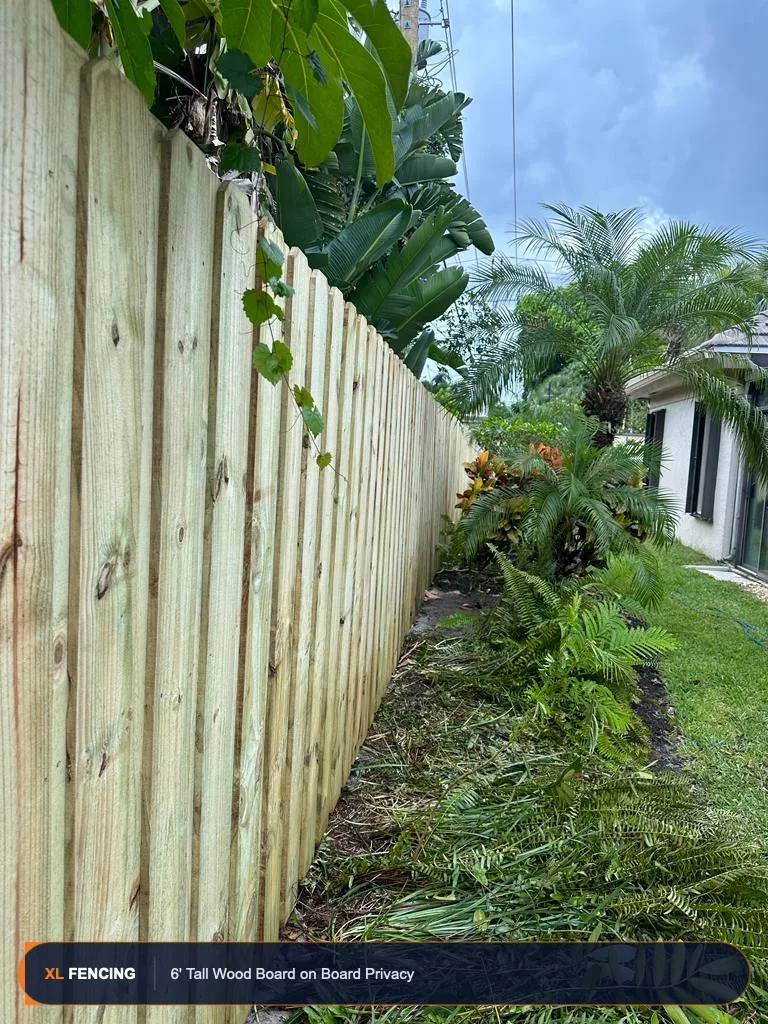 Wood Fence Privacy Broward County FL