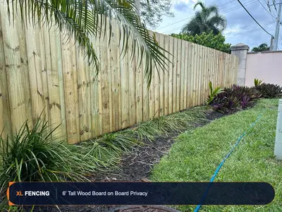Wood Fence Privacy Palm Beach County FL