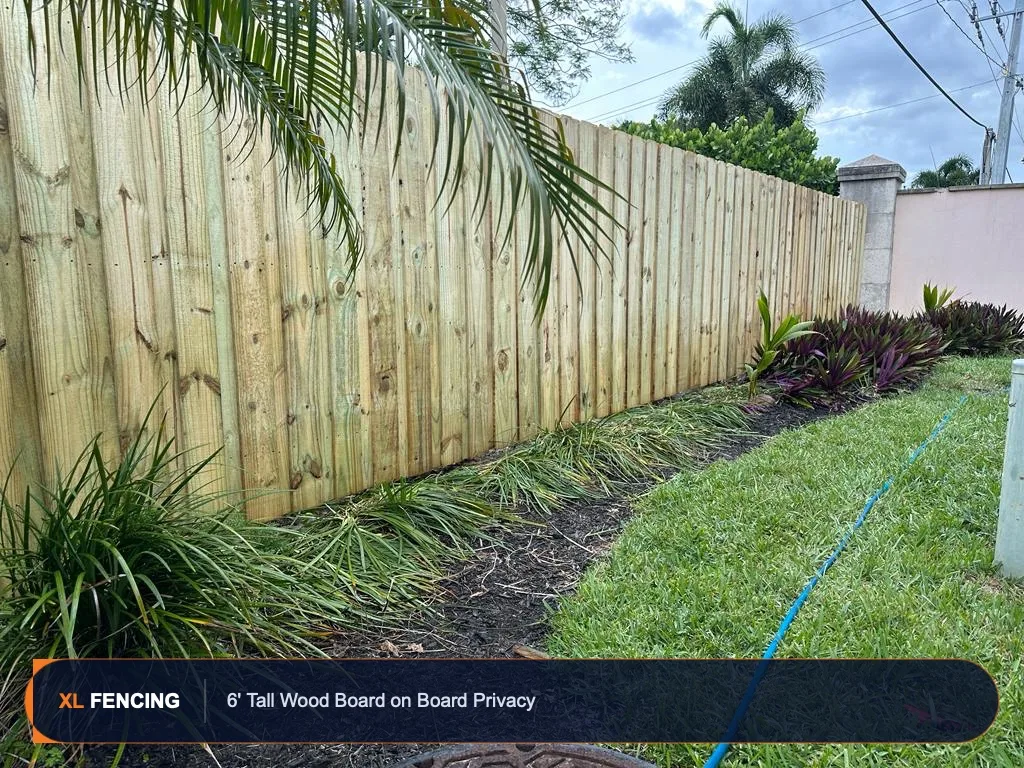 Wood Fence Privacy Palm Beach County FL