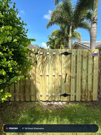 Wood Fence Shadowbox Broward County FL
