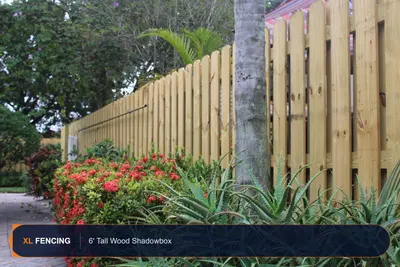 Wood Fence Shadowbox Palm Beach County FL