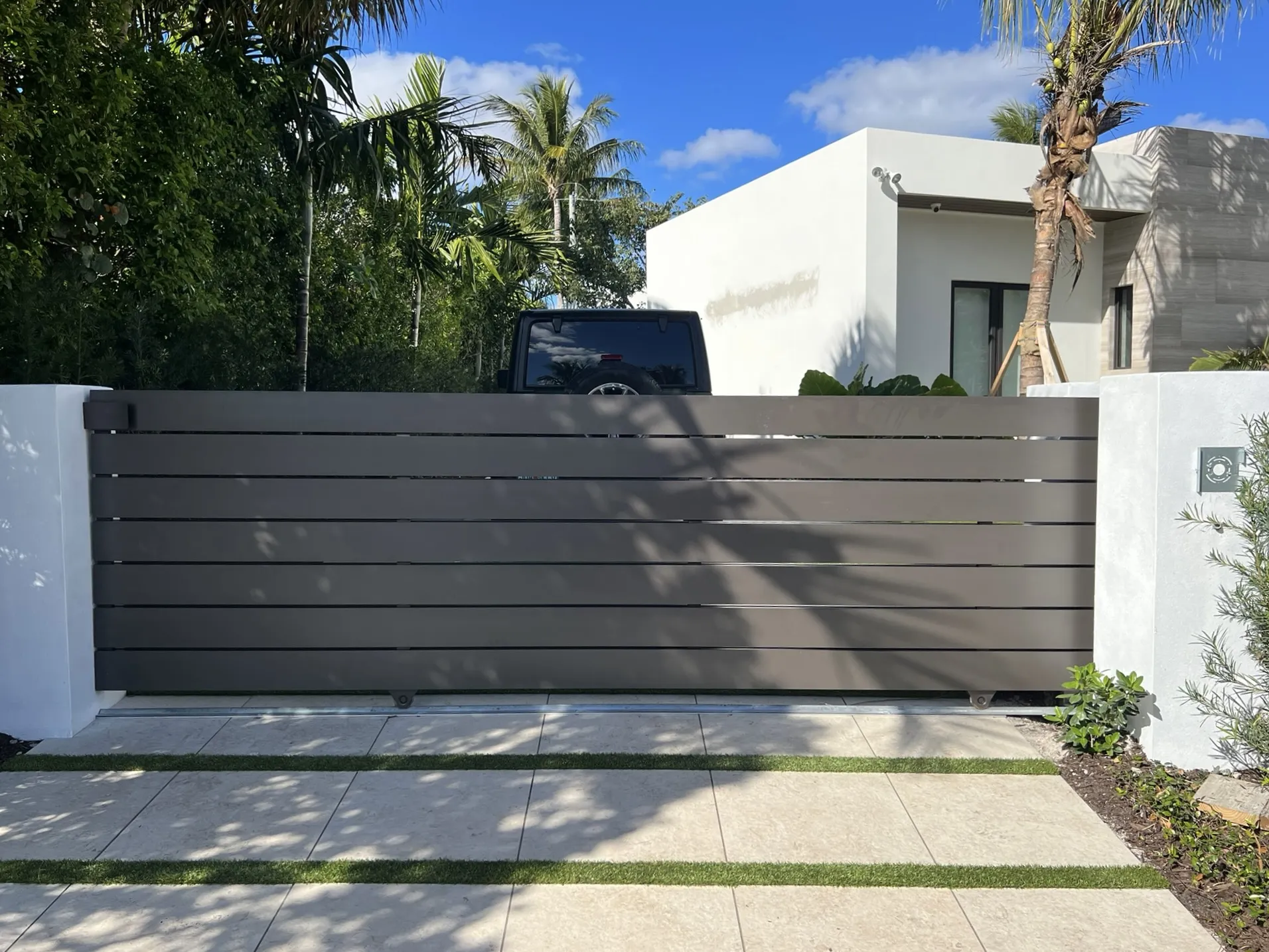 Slide gate installation - South Florida