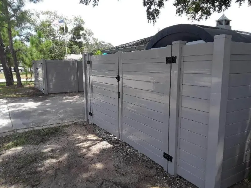 Double swing gate installation - XL Fencing @xlfencing