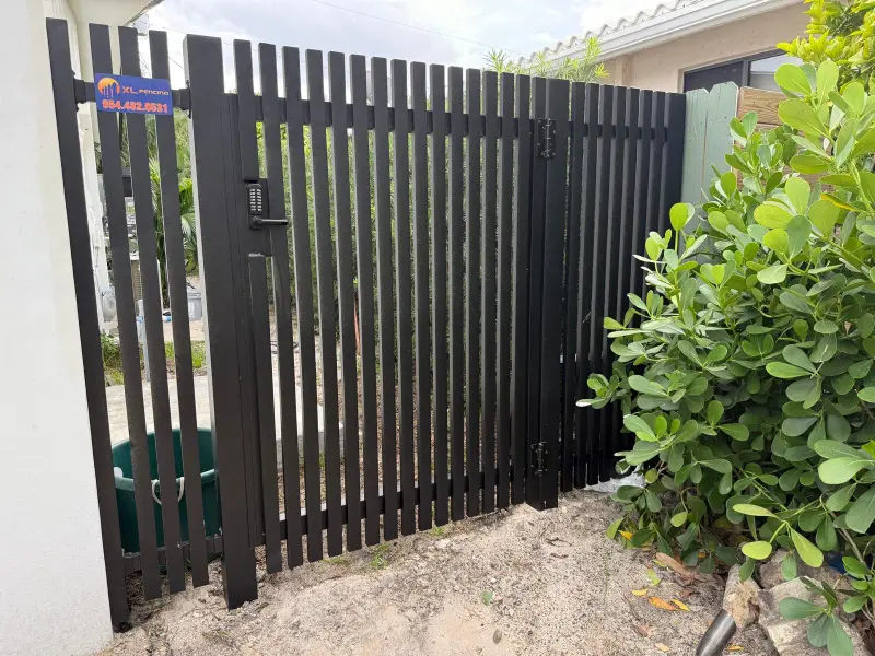Single swing gate installation - XL Fencing @xlfencing